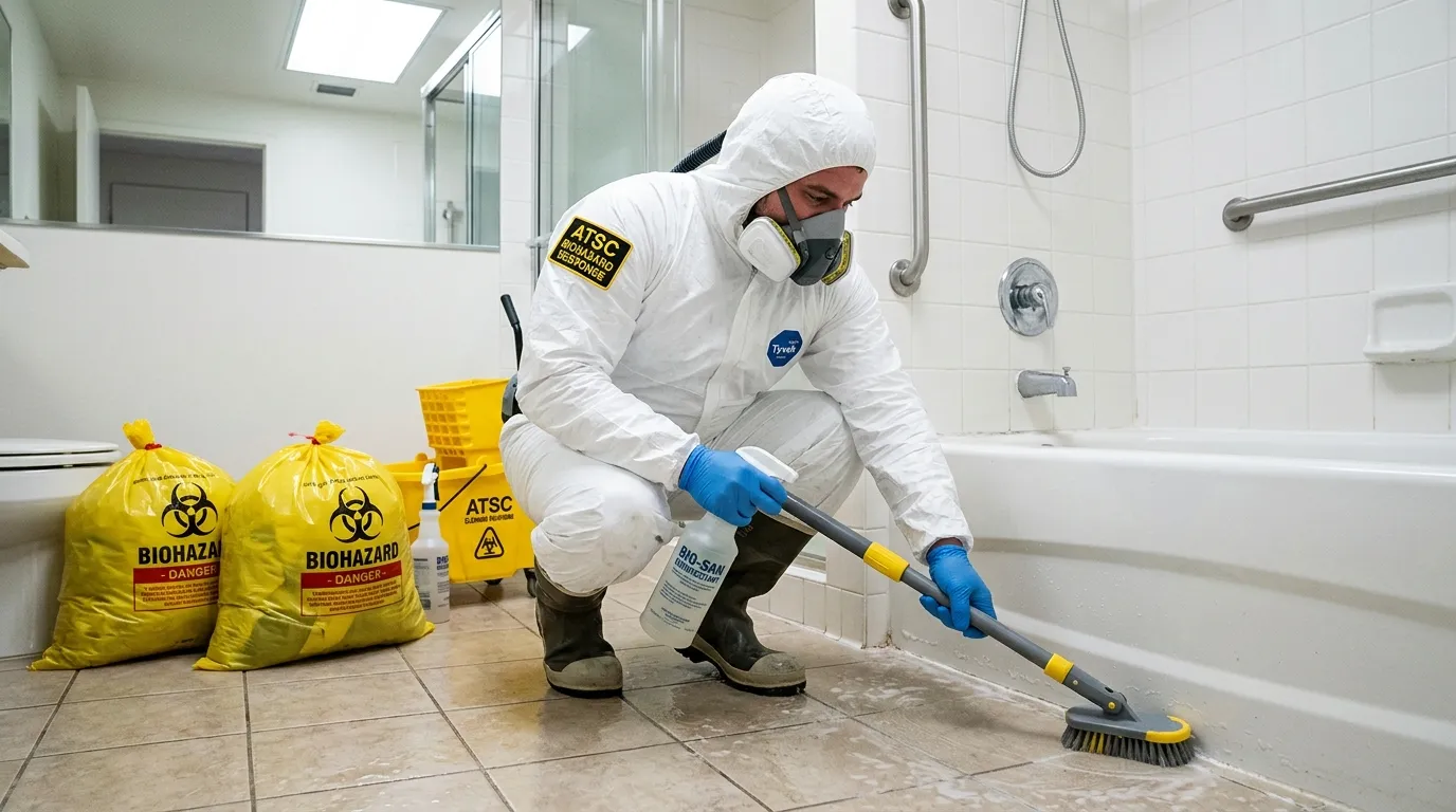 Decontamination equipment deployed for Blood Cleanup in Wildomar